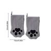 1 Pair Pet Washing Gloves Reusable Double-sided Puppy Care Supplies Puppy Cleaning Towel Gloves Bathing Mitts for Bathroom