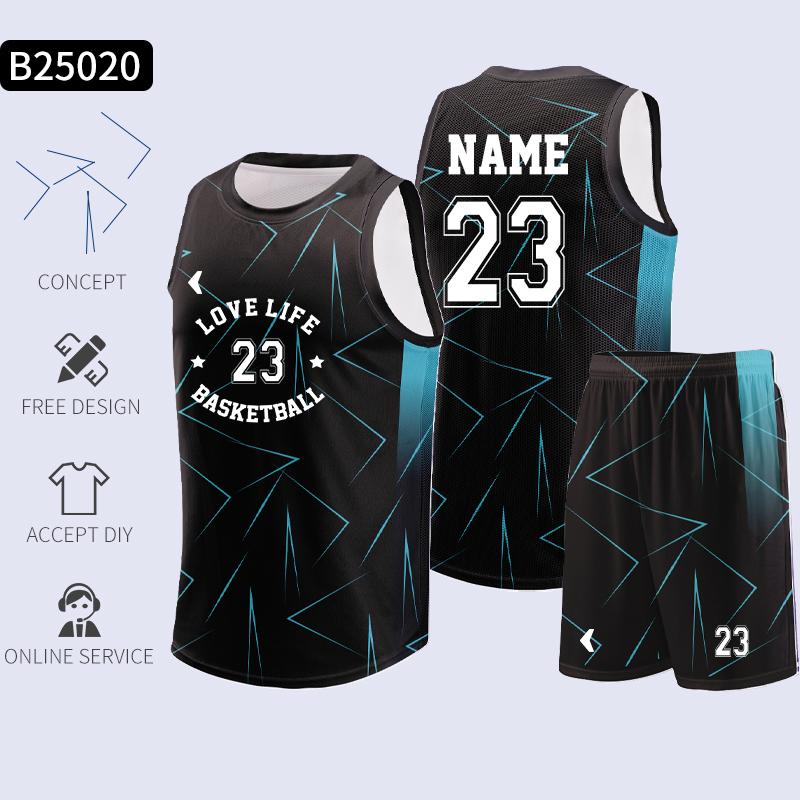 Custom Throwback Basketball Jersey Logo New Design Cheap Basketball Shirts For Men Polyester Basketball Uniform Men B25024