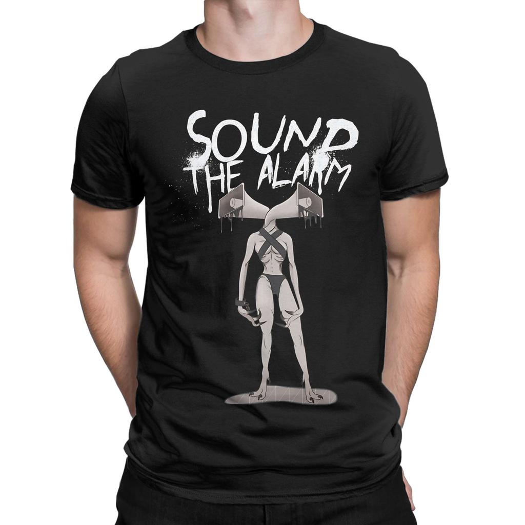 Sound The Alarm Funny 100 Cotton Tshirt Siren Head Tees Tops For Unisex