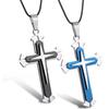 Herren Metall Anhänger Kreuz Kette Halskette Schmuck Kreuz Muster Edelstahl Jesus Kreuz Anhänger Halskette