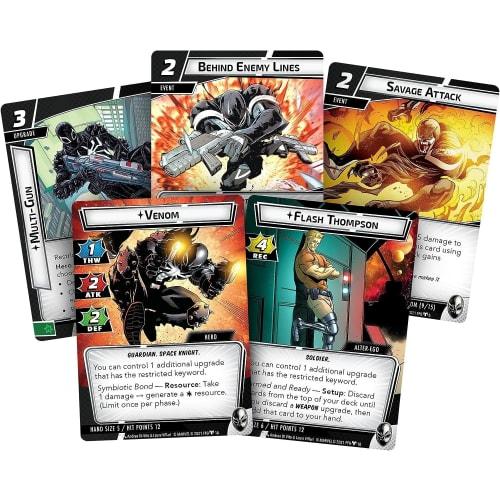 Marvel Champions: The Card Game - Venom Hero Pack | Marvel Card Game for Teens and Adults | Ages 14+ | for 1-4 Players | Average Playtime 45 - 90 Minu