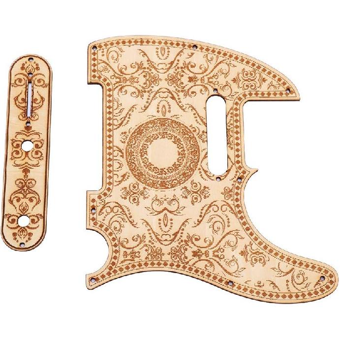 Telecaster Pickguard, Maple Wood Telecaster Control Plate, Guitar Pickguard Suitable for TL Electric Guitar
