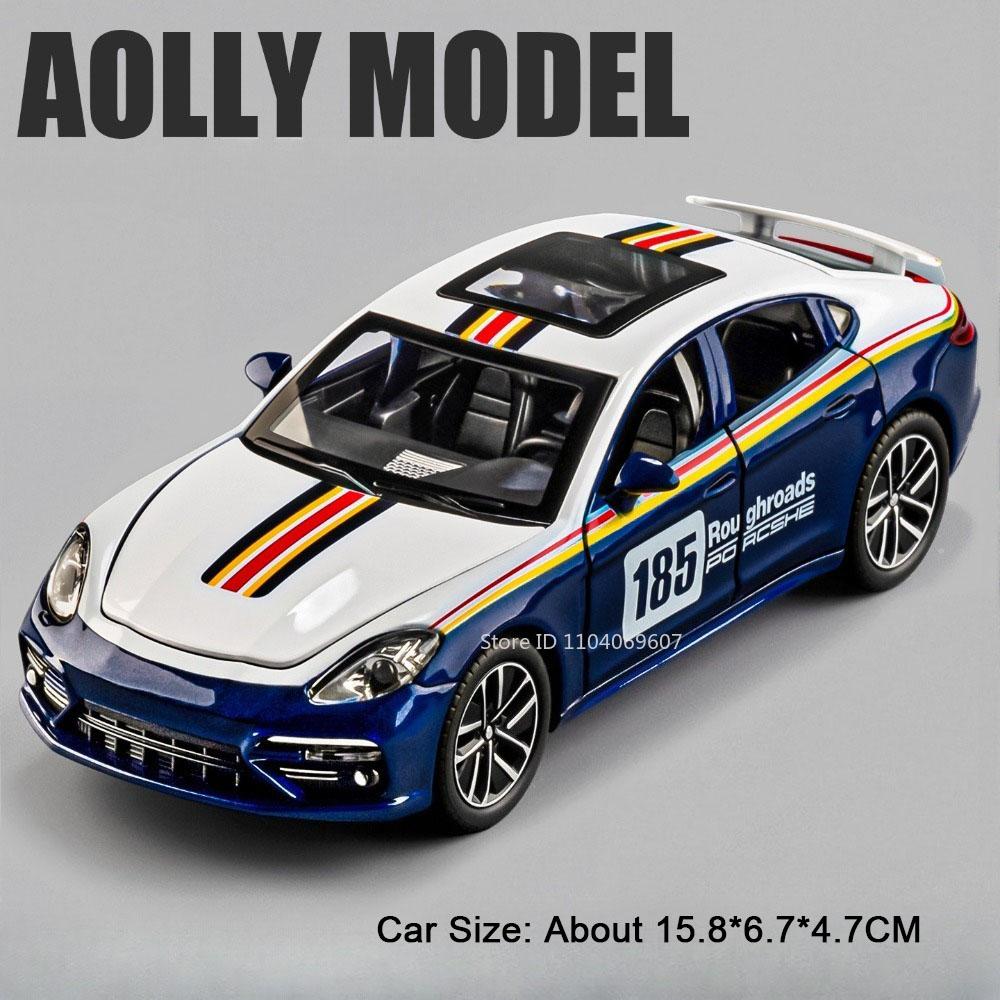 1:32 Scale Panamera Macan Model Car Toy Sound Light Doors Opened Alloy Diecast Sports Cars Models Home Decor Decoration