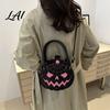 Casual Halloween Decor Pumpkin Purse Women Spooky Cute Bag Novelty Crossbody Purse Handbag for Trick or Treat