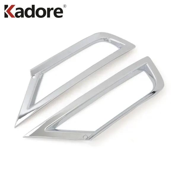 For Volkswagen VW T-ROC TROC 2017 2018 Chrome Front Fog Light Lamp Cover Trim Head Foglight Frame Bezel Trims Accessories