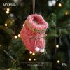 Plush Fabric Hanging Decoration Mini Mini Shoes Ornament Christmas Tree Pendant  Festive Home Decor