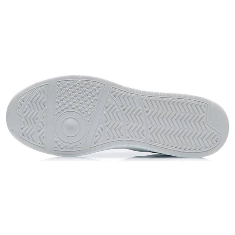 Li Ning Xian Chu Leather Trendy Casual Lightweight Breathable Low-Top Skate Shoes Men Sneakers White Blue AGCR315-1