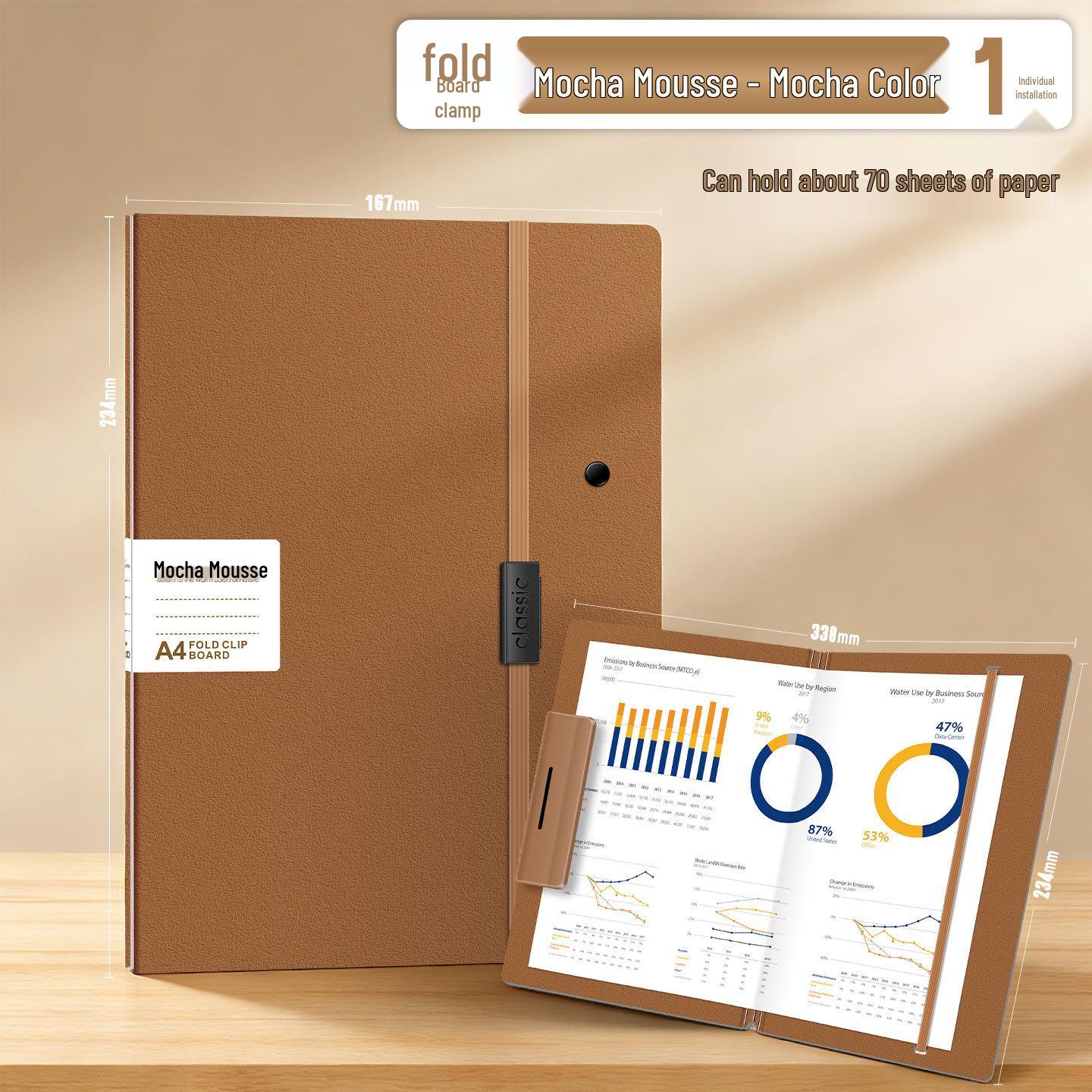 A5 Clipboard with A4 Paper Holder, Loose-leaf Storage, Writing Board for Documents and Stationery.