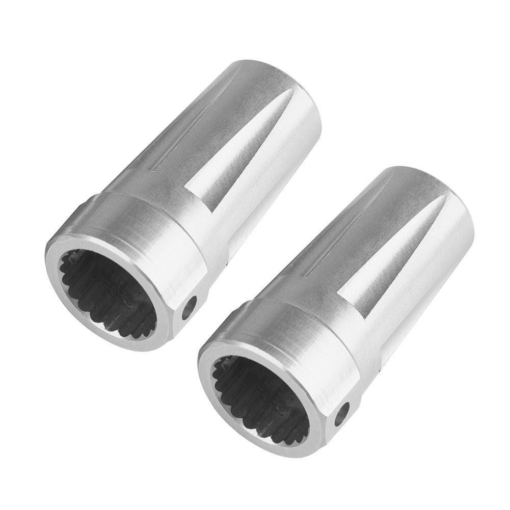 Aluminum Alloy Rear Straight Axle Adapter for AXIAL AX90056 Jeep Wrangler RC Car Part (Silver)
