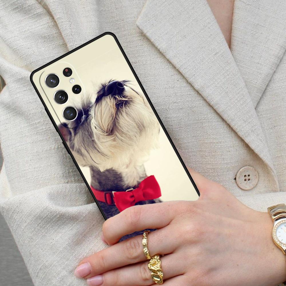 Miniature Schnauzer Puppy Dog Cell Phone Case for Samsung Galaxy S26 Ultra S25 S24 S23 S22 S21 S20 Note10 Cover