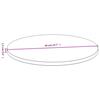 VidaXL Dessus de table Ø40x1,5 cm bambou 352672