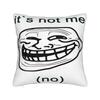Trollface Meme Rage Comic Funny Troll Joke Internet Pillow Cover Cushion Cover Morden Pillow Case For Sofa Bedroom Home Decor