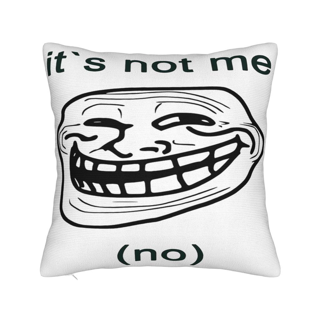 Trollface Meme Rage Comic Funny Troll Joke Internet Pillowcases Retro Trendy Pillow Case For Sofa Home Decoration Pillow Cover