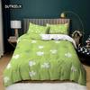 Duvet Cover Set 4 Leaf Shamrock Clover Flowers National Culture 2/3pcs Bedding Set Irish Style Queen King Microfiber Quilt Cover