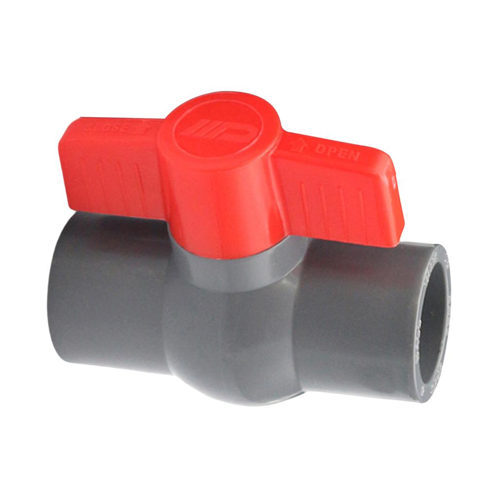 Manual PVC Ball Valve Right Turn Operate Two Way Plumbing Fixtures Corrosions Resistant Valves for Industrial & Home Use