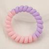 Frosted Color-Matching Telephone Line Hair Ring - Large Bracelet & Headband for Face Washing and Ponytails