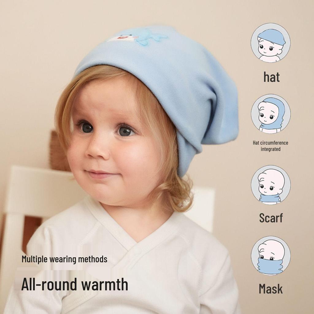 Nidoran Pure Cotton Infant Scarf: Small, Cozy Neck Warmer for Babies, Unisex, Perfect for Autumn & Winter