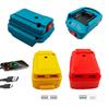 Battery Adapter For Makita/Dewalt/Milwaukee 18V Li-ion Battery Holder With USB+type-c Output Ports Power Bank Phone Charger