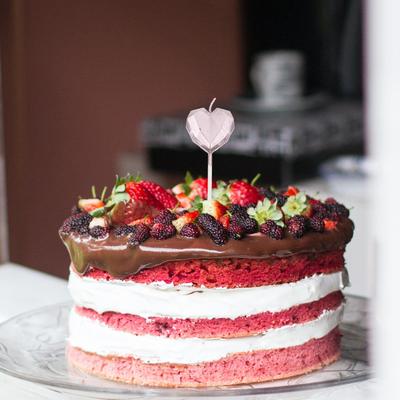 8Pcs 3D Heart Birthday Cake Candles Cute Decorative for Party Wedding Celebration Cake Decoration Supply