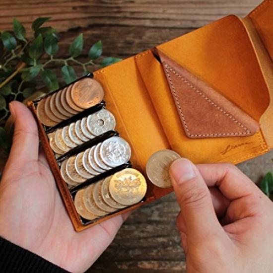 LITSTA Coin Wallet3 Compact wallet with coin holder Yellow YELLOW