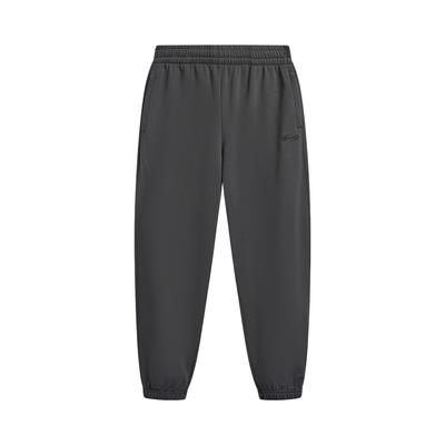 Li Ning Sports Lifestyle Series Logo Embroidered Letter Sweatpants Knitted Joggers Men Bottoms AKLW271-1