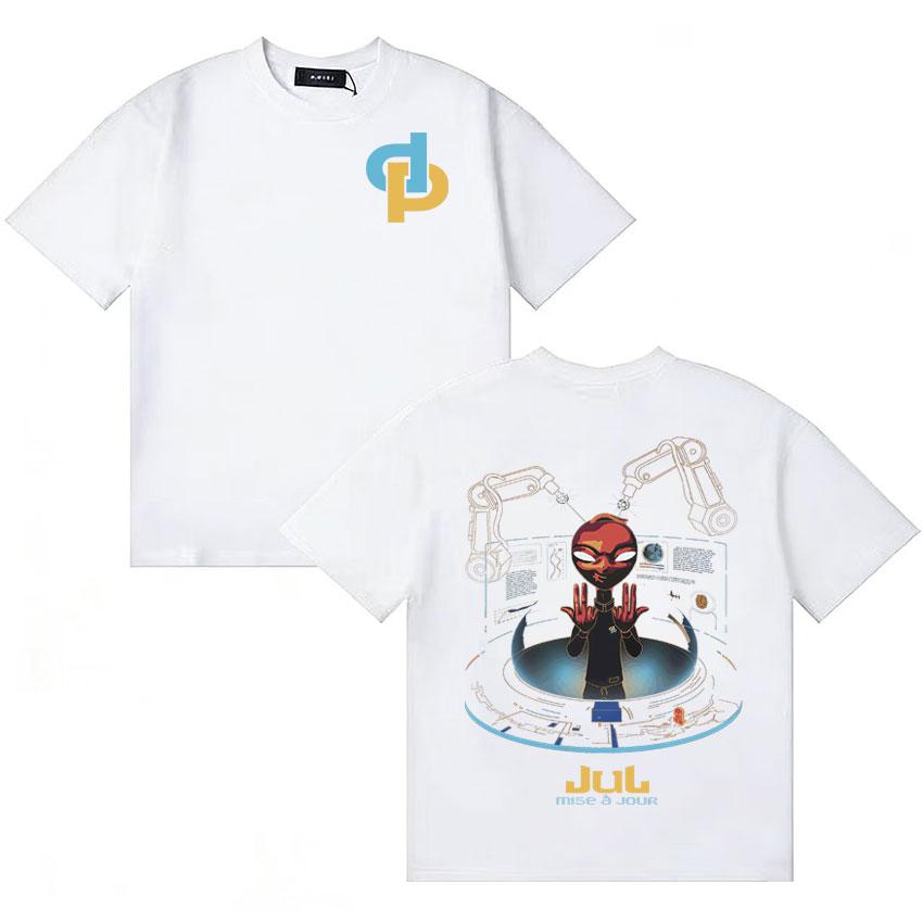 Rapper Jul My World Album Tshirt Unisex Women Summer Pop Oversized Y2K Vintage Tshirt Cotton Shortsleeve Casual T Shirt Teenagers