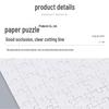 DIY UV Printed Jigsaw Puzzle: 1000 or 500 Pieces - Customizable & Educational