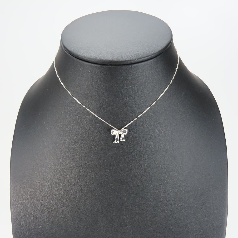 Used TIFFANY&Co. Necklace Silver925 2.4g Silver Ribbon