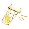 Set of Metal 4 Strings Jazzes Archtop Bass Trapeze Tailpiece with Wire Frame Hollow Out for 4 Strings Electric Bass