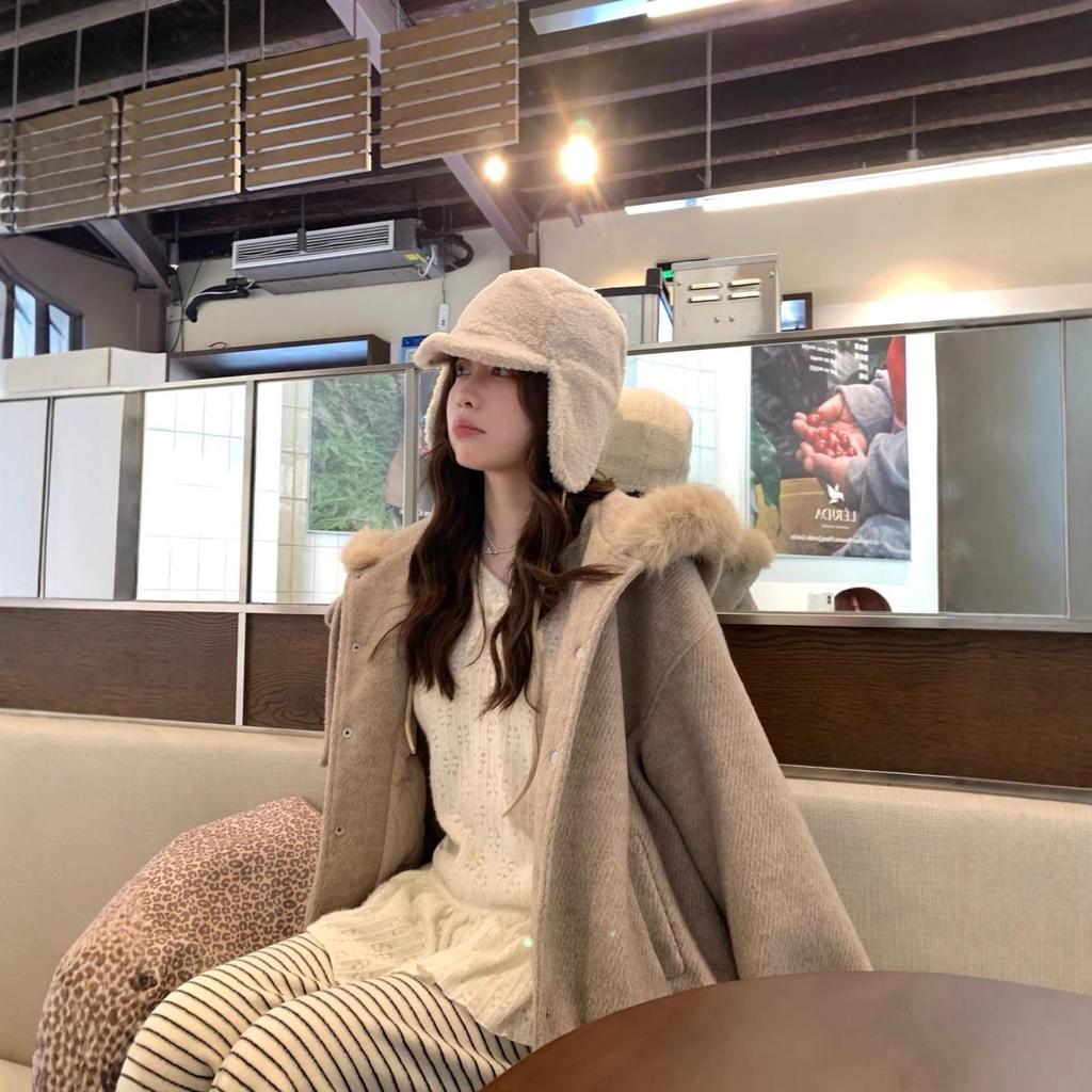 2026 Autumn/Winter Korean Style Velvet-Lined Woolen Cotton Jacket for Couples - Trendy, Thick, and Casual
