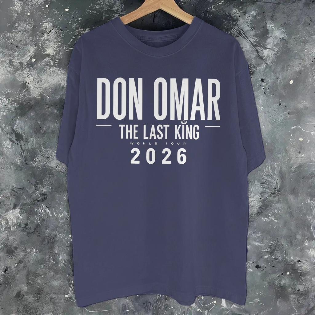Unisex Unisex Nuovi Arrivi Don Omar The Last King Tour 2026 Maglietta T Shirt 100% Cotone T-shirt Abbigliamento