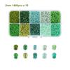 14000 Stück Tschechische Glas-Samenperlen Gürtel Box-Set Charm Perlen für DIY Ohrring Armband Halskette Schmuckherstellung Zubehör Kits