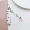 Sweet Ribbon Strawberry Keychain Pendant Cute Decoration Pendant Bone Charm