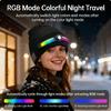 Easy To Clean Removable LED Lamp Knit Hat Rechargeable Outdoor Headlamp Cap For Enthusiasts Night Event And Family Use