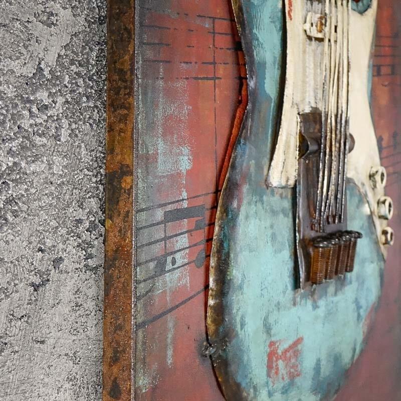 3D metal picture LOFT BLUES MUSIC 40x60