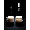 HANDUNYOU Exquisite Gold Rim Coffee Cup & Saucer Set with Rack