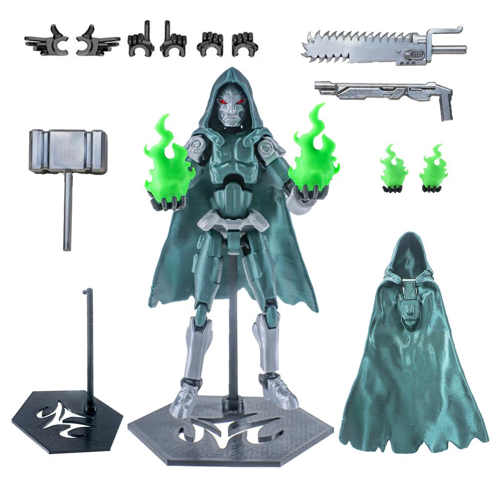 Mobile Doll Set, 3D Titan Robot Mobile Doll, Posable Mobile Doll, Suitable For Collectors, Desktop Decoration