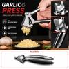 Manual Garlic Press Stainless Steel Garlic Crusher Kitchen Tool Handheld Garlic Mincer with Ergonomic Handle for Home Use