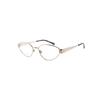 Gucci Optical Glasses [Available Prescriptions] Fully Printed Metal Series, Cat Eye Frame, Women's Silver 54 Dust Bag + Glasses Case (random Color)