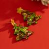 Shiny Merry Christmas Earrings Dangle Xmas Earrings Studs Christmas Tree Acrylic Earrings  Party