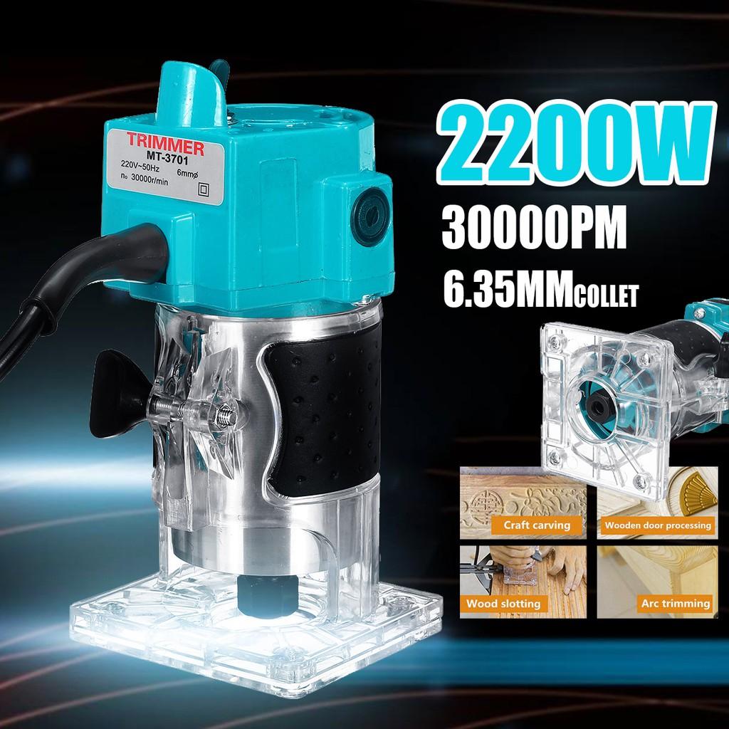 220V 1/4" 30000RPM Mașină Electrică de Frezat Manuală pentru Lemn Laminat Palme Router pentru Îmbinări Unealtă Electrică Mașină de Sculptat pentru Prelucrarea Lemnului 1300W