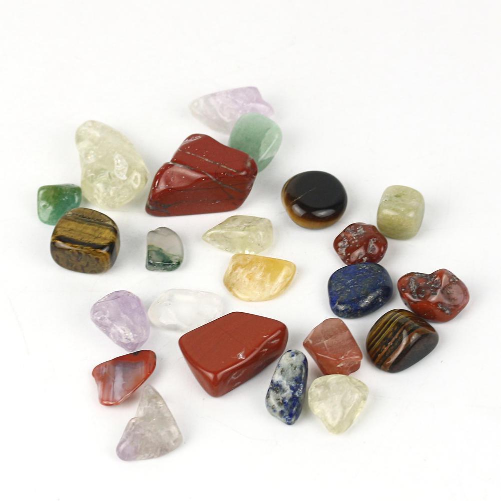 50g/bag Natural Mixed Colorful Crushed Stones - Perfect for Aquarium Fish Tank Decoration!