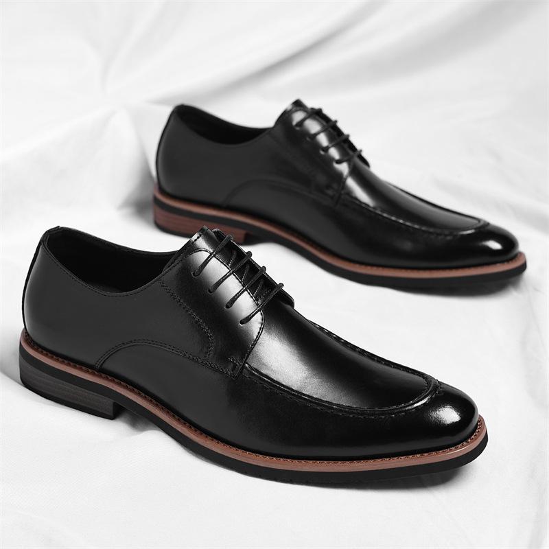 Fashion Big Size Oxford Shoes for Men Spring Autumn New Designer Lace Dress Shoes Male Business Casual Leather Shoes Man