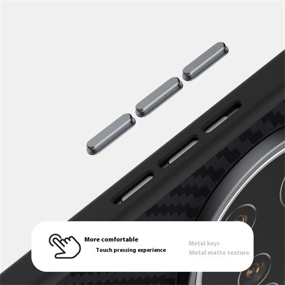 ABEEL For Xiaomi 15 Ultra Magnetic Case Carbon Fiber Texture Back Cover