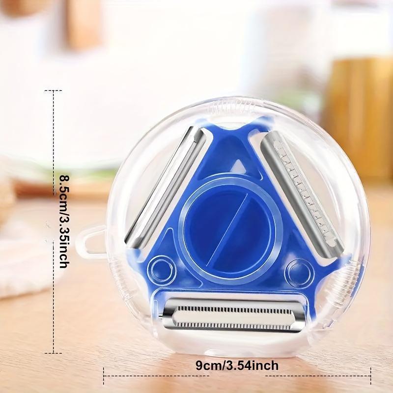 3-in-1 Stainless Steel Kitchen Gadget - Multifunctional Fruit & Vegetable Peeler, Potato Slicer, and Grater - Essential for Camping and RVs