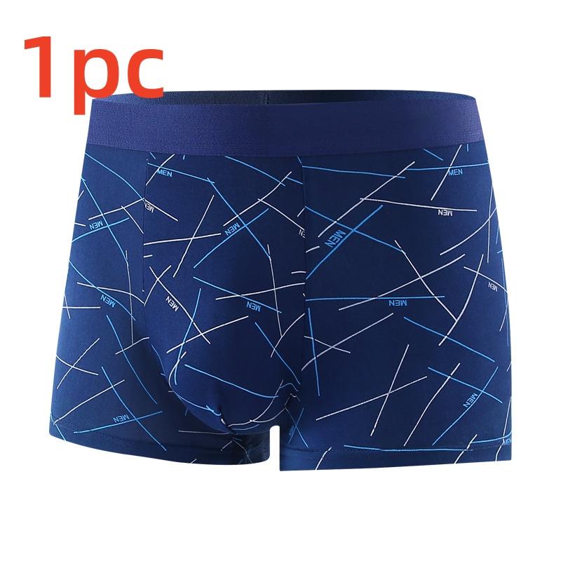 4/1PCS Men's Boxer Shorts Cotton Underwear Plus Size Underpants Breathable Sexy Panties Mesh Lingerie