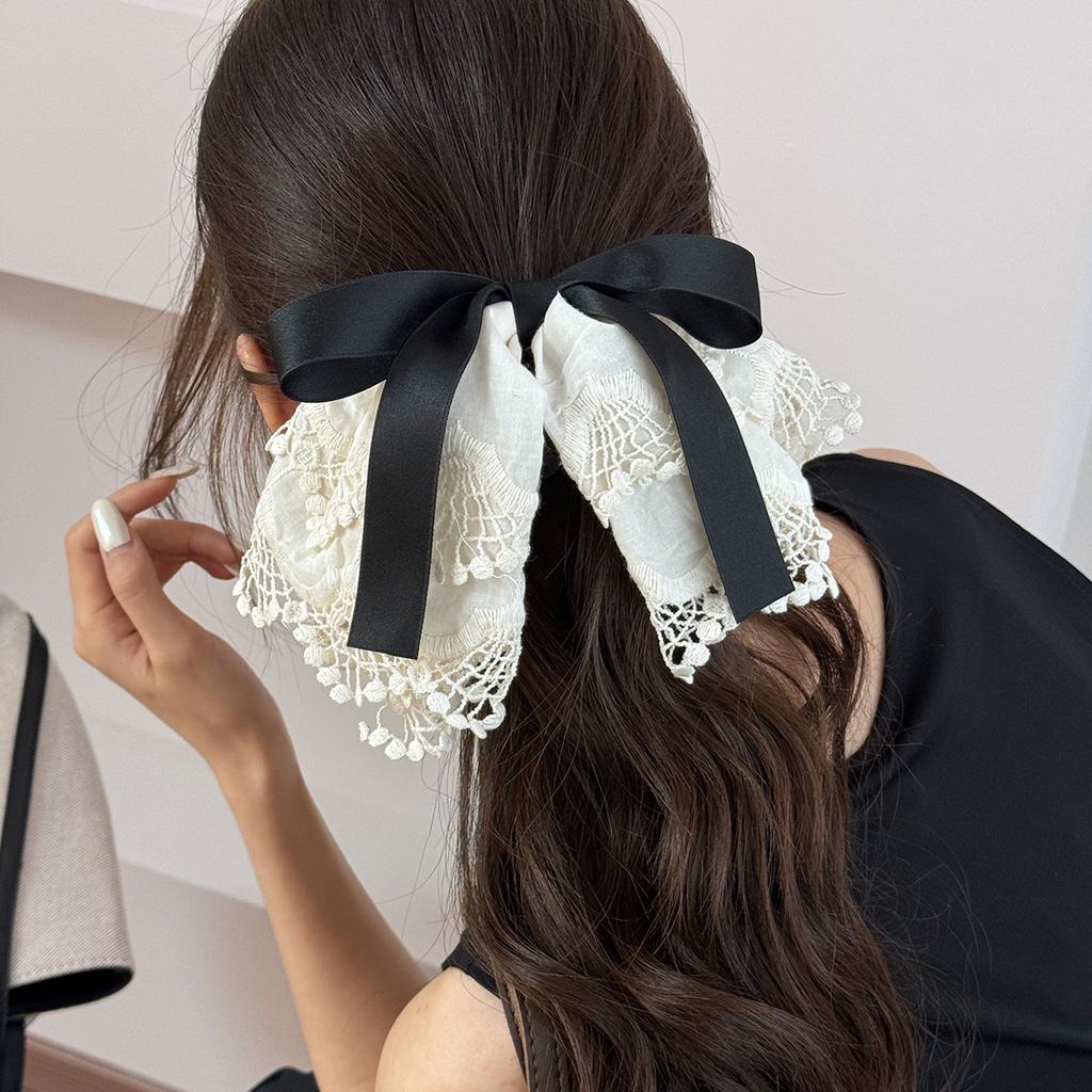 Korean hair accessories pins and clips for girls women bow Crab vintage popular trendy leading fashion kpop Ribbon  Designer