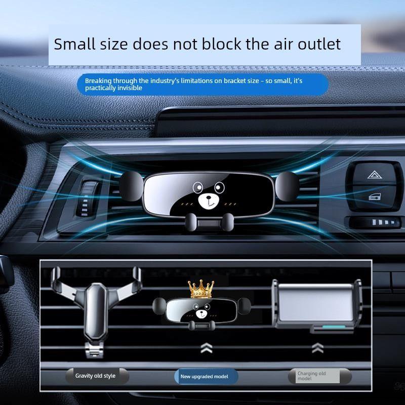2023 New Car Phone Holder, Trendy Cartoon Design for Men and Women, Air Vent Car Mount, Car Interior Accessories