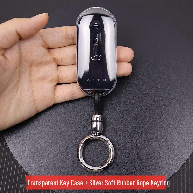 Ultra-Thin, Transparent AITO M5/M7 Key Covers: Full Coverage Car Accessories