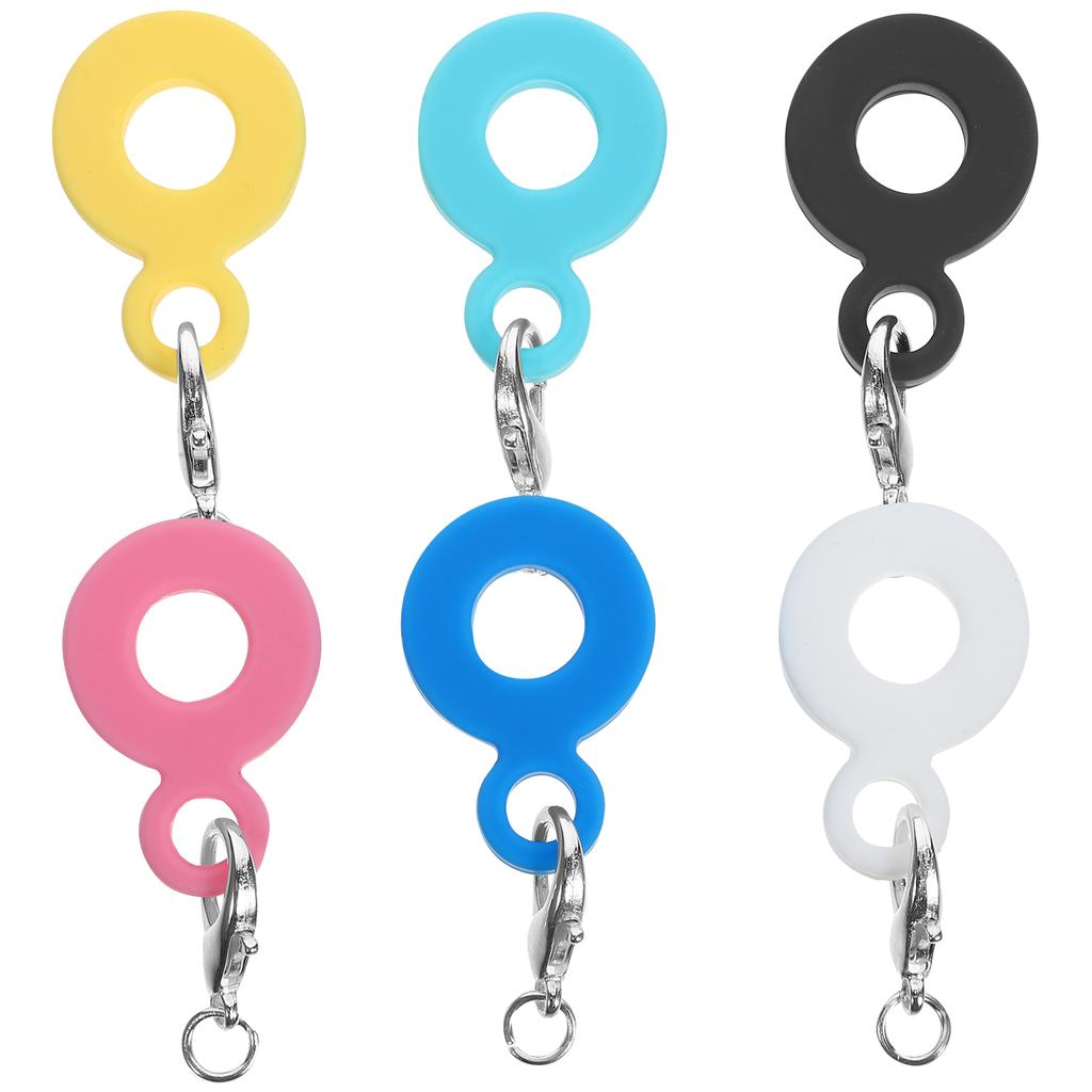 6Pcs Silicone Straw Decoration Hanging Charms Reusable Drinking Straw Pendant Cartoon Decor for Straws